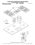 Diagram for 01 - Cooktop, Burner And Grate Parts