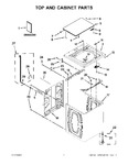 Diagram for 01 - Top And Cabinet Parts