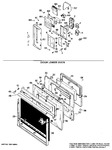 Diagram for 1 - Door Lower Oven