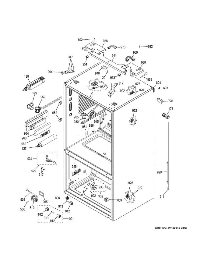 Diagram for GFE26GSKESS