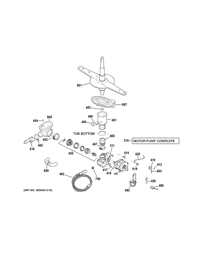 Diagram for HDA3600K54WW