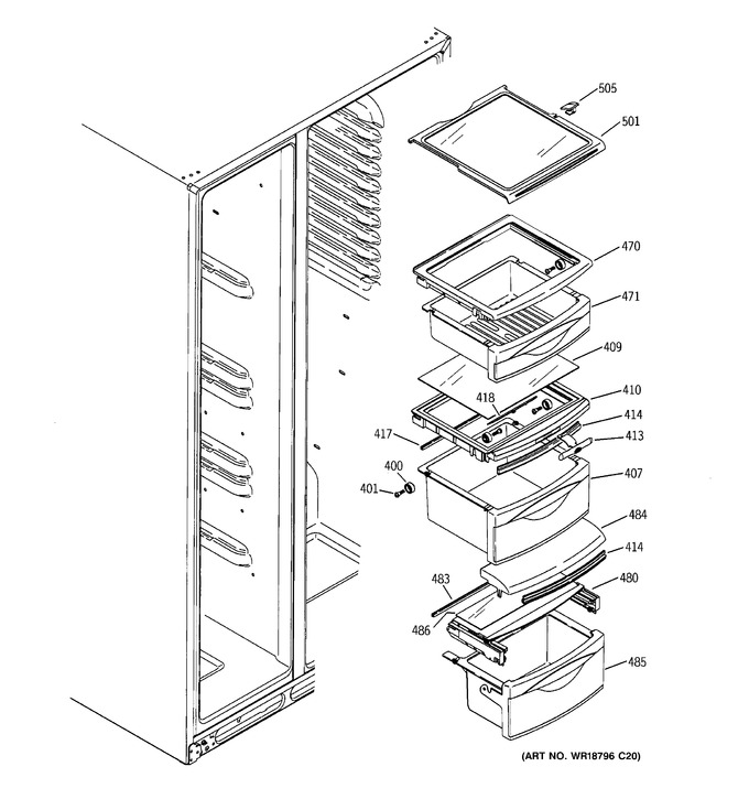 Diagram for GSF25XGRCBB