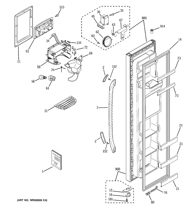 Diagram for GSS25GFXNWW