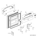 Diagram for 1 - Freezer Door