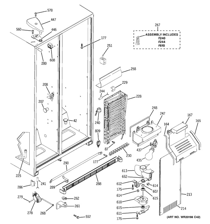 Diagram for HSH25GFBBSA