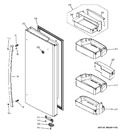 Diagram for 4 - Fresh Food Door - Rh